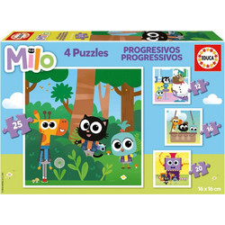Παιδικό Puzzle Trefl Milo 4 in 1 12 + 16 + 20 + 24 Κομμάτια
