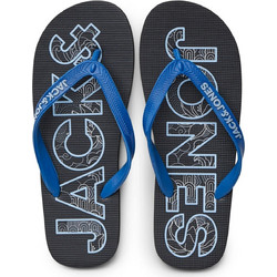 Jack & Jones Ανδρικές Σαγιονάρες Μαύρες Navy Μπλε 12230642