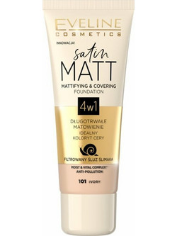 Eveline Satin Matt 101 Ivory Liquid Make Up 30ml