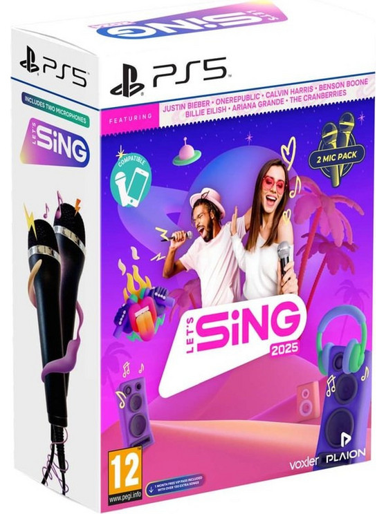 Let's Sing 2025 Double Mic Bundle PS5