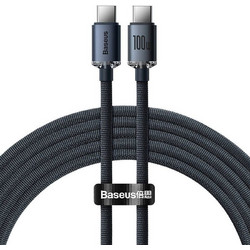 Baseus Crystal Shine Series Braided USB-C to USB-C 100W 1.2m Black CAJY000601