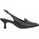 Tamaris Γόβες Slingback Δερμάτινες με Λεπτό Χαμηλό Τακούνι Μαύρες 1-29606-42-001