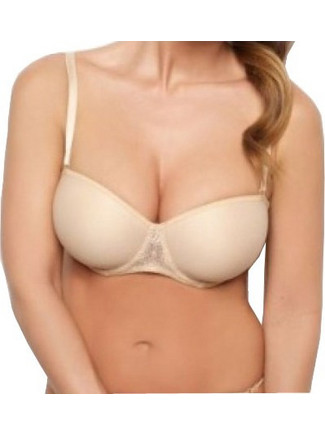 Helen Σουτιέν Strapless Push Up με Μπανέλα Μπεζ 9421