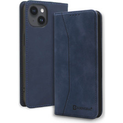 Bodycell Pu Leather Book Blue (iPhone 15 Plus)