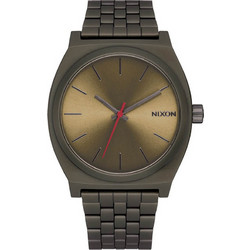Nixon Time Teller Γυναικείο Ρολόι με Γκρι Μεταλλικό Μπρασελέ A045-5251-00