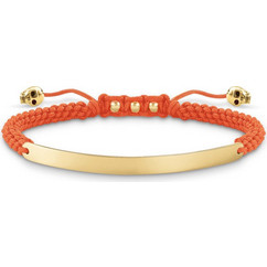 Thomas Sabo Γυναικείο Βραχιόλι Μακραμέ από Κορδόνι & Ασήμι A0050-848-8