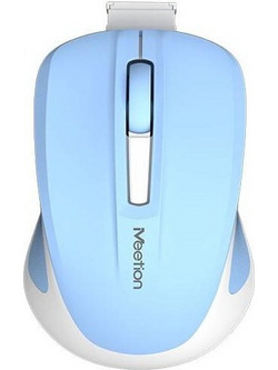 Meetion MT-MINIGO Ασύρματο Mini Ποντίκι Blue