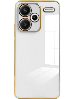 Bodycell Gold Plated Back Cover White (Xiaomi Redmi Note 13 Pro Plus)