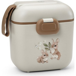 Elodie Details Bunny Darling Πλαστικό Παιδικό Σετ Δοχείο Φαγητού Μπεζ