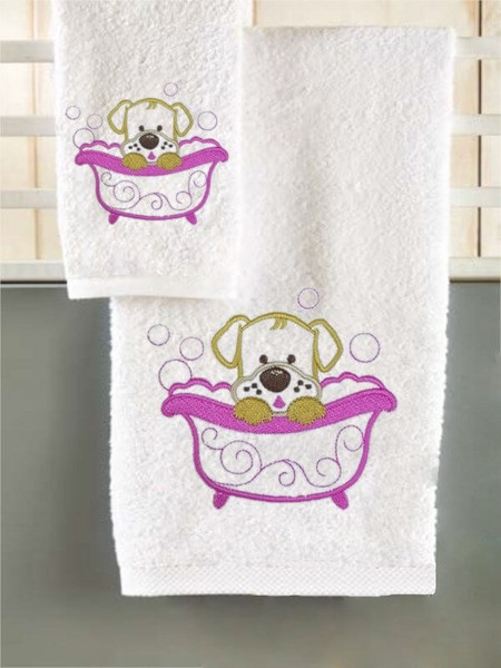 Γαρύφαλλο Bath Σετ Βρεφικές Πετσέτες 2τμχ 500gr/m² 7584