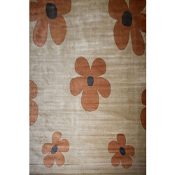 Sprintzio Lino Χαλί Στρογγυλό 200x250cm 7453/796 Beige Orange