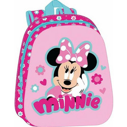 Safta Minnie Mouse Σχολική Τσάντα Πλάτης Νηπιαγωγείου Ροζ M890A