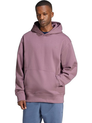 Adidas Premium Essentials Hoodie Ανδρικό Αθλητικό Φούτερ με Κουκούλα Ροζ IX9809