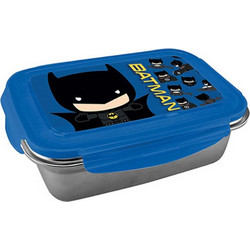 Graffiti Batman Ανοξείδωτο Παιδικό Δοχείο Φαγητού Μπλε 800ml