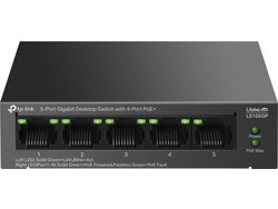 TP-Link LS105GP Unmanaged L2 Switch με 5 Θύρες Ethernet 1Gbps