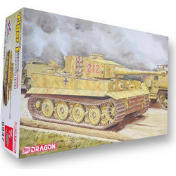 Dragon Tiger I Late with Zimmerit Normandy 1944 Συναρμολογούμενο Πλαστικό Μοντέλο Τανκ 1:35