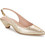 Fericelli LORA Γόβες Slingback Δερμάτινες με Χοντρό Χαμηλό Τακούνι Ροζ Χρυσές 23400