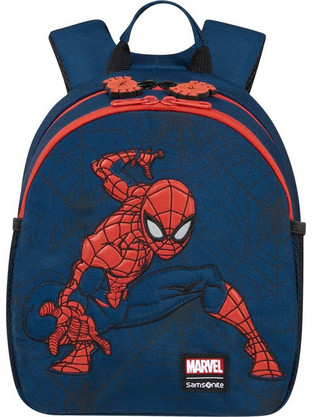 Samsonite Disney Ultimate Marvel Spiderman Web Σχολική Τσάντα Πλάτης Νηπιαγωγείου Navy Μπλε Κόκκινη 149301/6045