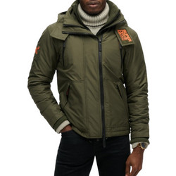 Superdry Hooded Mountain SD Windbreaker Ανδρικό Μπουφάν Χειμωνιάτικο Puffer Αντιανεμικό Χακί M5011921A-ZC3