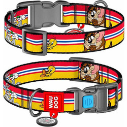 Waudog Looney Tunes Happy Metal Κολάρο Σκύλου Πολύχρωμο 2x24-40cm