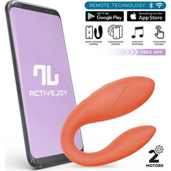 IntoYou Couple Toy Vibrator Διπλός Δονητής για Ζευγάρια με App Control Salmon