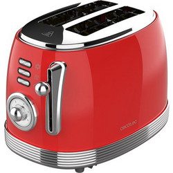 Cecotec Toast&Taste 800 CEC-03259 Vintage Φρυγανιέρα 2 Θέσεων 850W Κόκκινη