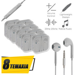 1018 Handsfree Earbud 3.5mm 8τμχ White