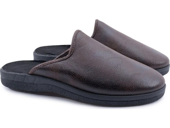 Love4shoes Χειμερινές Ανδρικές Παντόφλες Καφέ 883320