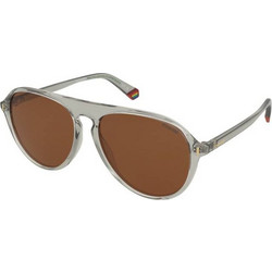 Polaroid Eyewear PLD6225/S KB7/HE Ανδρικά Γυαλιά Ηλίου Aviator Κοκάλινα Γκρι με Καφέ Φακό