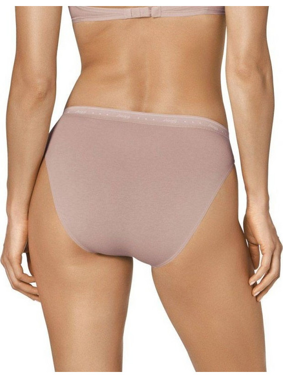 Sloggi Βαμβακερό Ψηλόμεσο Γυναικείο Slip Nude 10198073