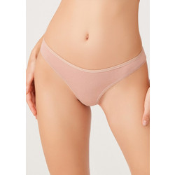 Cottonhill Βαμβακερό Γυναικείο String Μπεζ CH6042