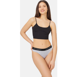 Cottonhill Βαμβακερό Γυναικείο String Γκρι CH0622
