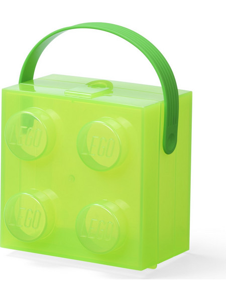 Lego Storage Box with Handle Translucent Green για 4+ Ετών 40240008