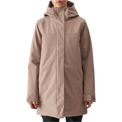 4F Γυναικείο Μπουφάν Χειμωνιάτικο Softshell Μακρύ Nude 4FWAW24TTJAF560-82S