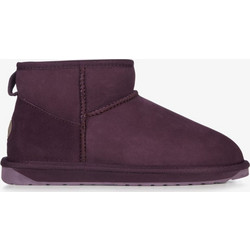 Emu Γυναικεία Μποτάκια Suede Μωβ με Γούνα 10937