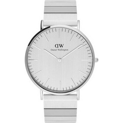 Daniel Wellington Piano Link Ανδρικό Ρολόι με Ασημί Μεταλλικό Μπρασελέ DW00100775