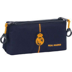 Safta Real Madrid Κασετίνα με 2 Θήκες Navy Μπλε 8412688574704