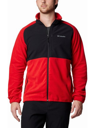 Columbia Sage Peak Ανδρική Ζακέτα Fleece με Φερμουάρ Κόκκινη 2095781-698