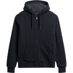 Superdry D2 Ovin Ανδρική Ζακέτα Φούτερ με Κουκούλα και Φερμουάρ Navy Μπλε M2013749A-98T