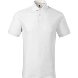 Malfini Ανδρική Αθλητική Μπλούζα Polo Λευκή MLI-23400