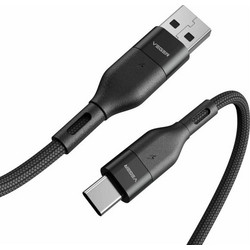 Veger AC02 Braided USB-A to USB-C 1.2m Black 6970453554563