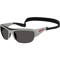 Prada PRA01S 13Z5S0 Ανδρικά Γυαλιά Ηλίου Μάσκα Κοκάλινα Γκρι Φακό