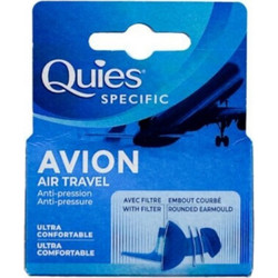 Quies Spesific Avion Air Travel Ωτοασπίδες Σιλικόνης 2τμχ Μπλε