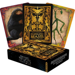 Aquarius Fantastic Beasts Τράπουλα Πλαστικοποιημένη Πορτοκαλί 840391157774