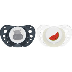 Chicco Physio Air Ανατομικές Ορθοδοντικές Πιπίλες Σιλικόνης 16-36m Μπεζ Γκρι 2τμχ