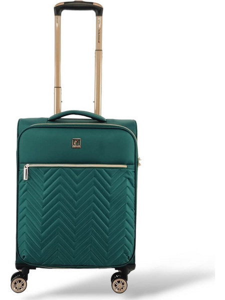 Diplomat Monaco ZC9001 Βαλίτσα Καμπίνας 46x25x18.5cm με 4 Ρόδες Πράσινη