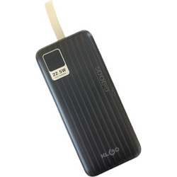 KLGO KP-94 Power Bank 5000mAh 22.5W με 2 Θύρες USB-A Black