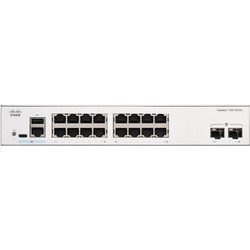Cisco C1300-16T-2G Managed L2 Switch με 16 Θύρες Ethernet 1000Mbps και 2 SFP θύρες
