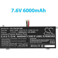 CS-TOC501NB Συμβατή Μπαταρία Laptop για Toshiba DynaBook Satellite Pro C40-G/C40-H/C40-J/C50-G/C50-H/C50-J/B202 6000mAh