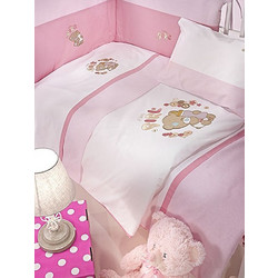 Nima Frou Frou Βρεφικό Πάπλωμα Κούνιας 140x100cm Ροζ